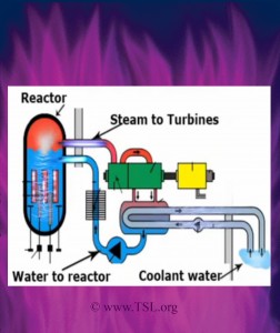 Nuclear Reactor y llama violeta