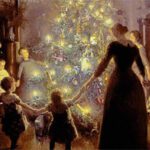Feliz Navidad, pintura de Viggo Johansen